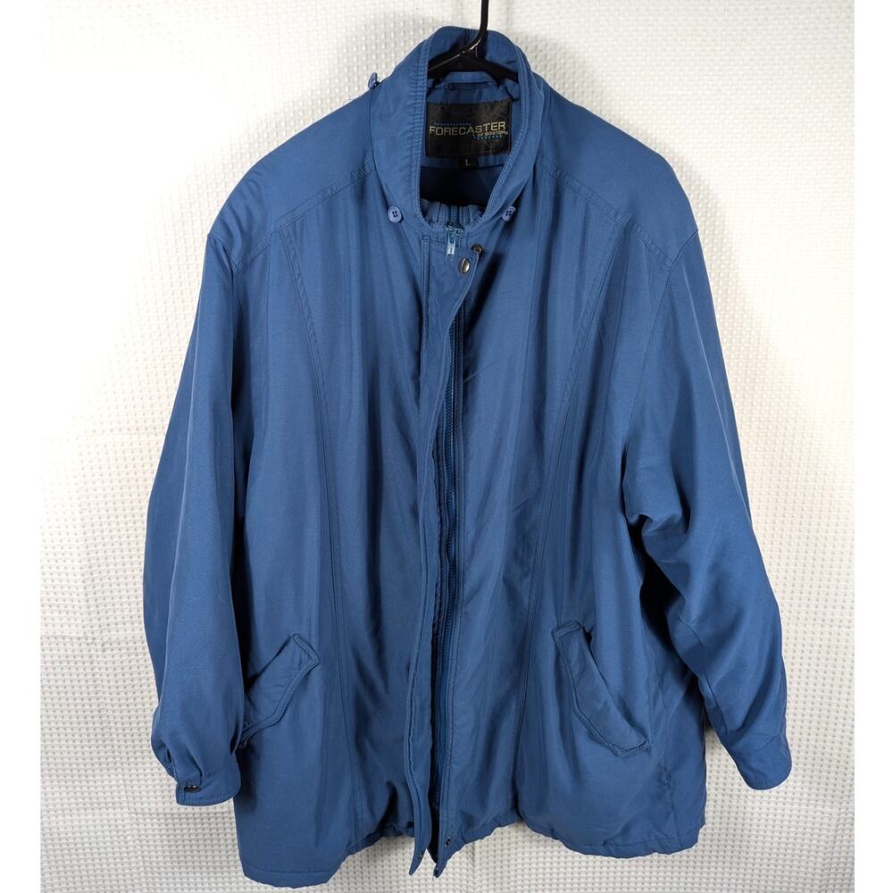 Forecaster of Boston Jacket Men’s Large Blue Insulated Zip Vintage Outerwear